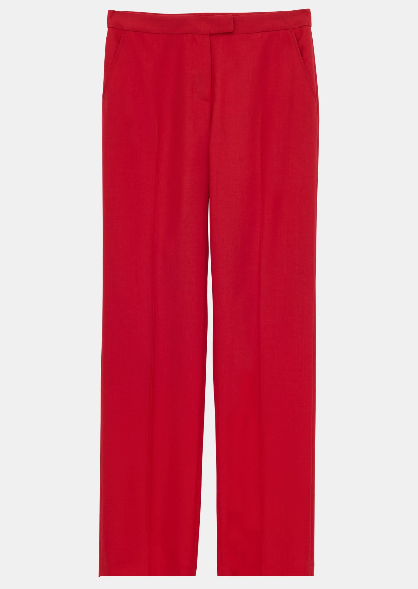 Pantalon Peter rouge en laine froide Tara Jarmon seconde main photo 5