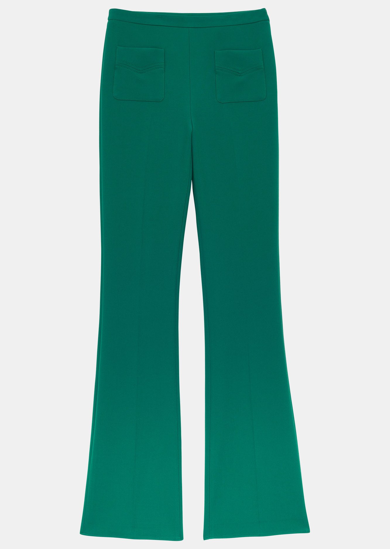 Pantalon Pearl vert en toile double Tara Jarmon seconde main photo 6