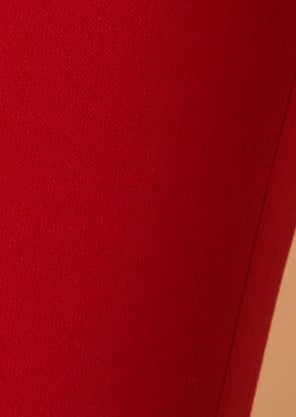 Pantalon Pearl rouge en toile double Tara Jarmon seconde main photo 4