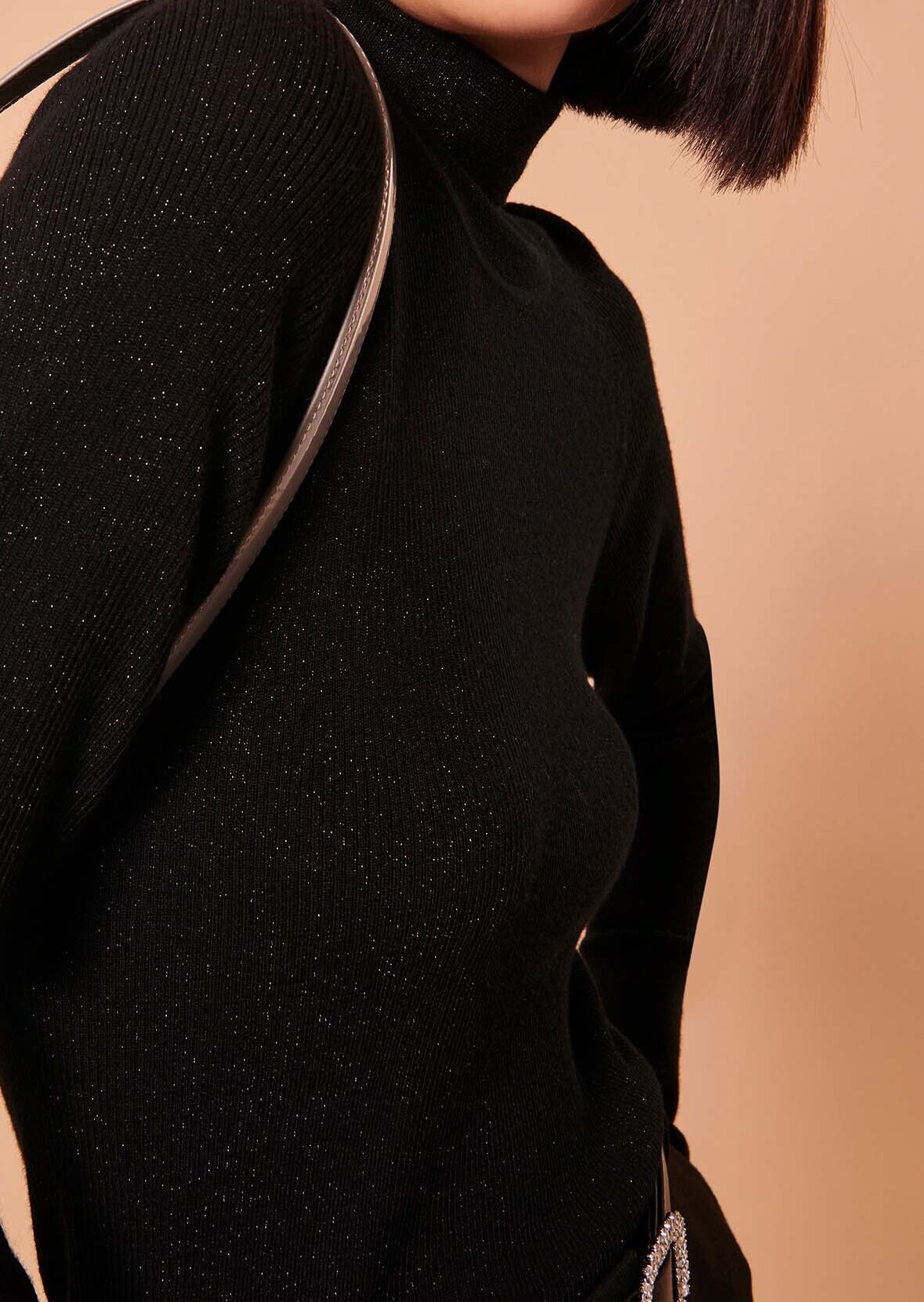Pull Precious noir en laine et lurex Tara Jarmon seconde main photo 3