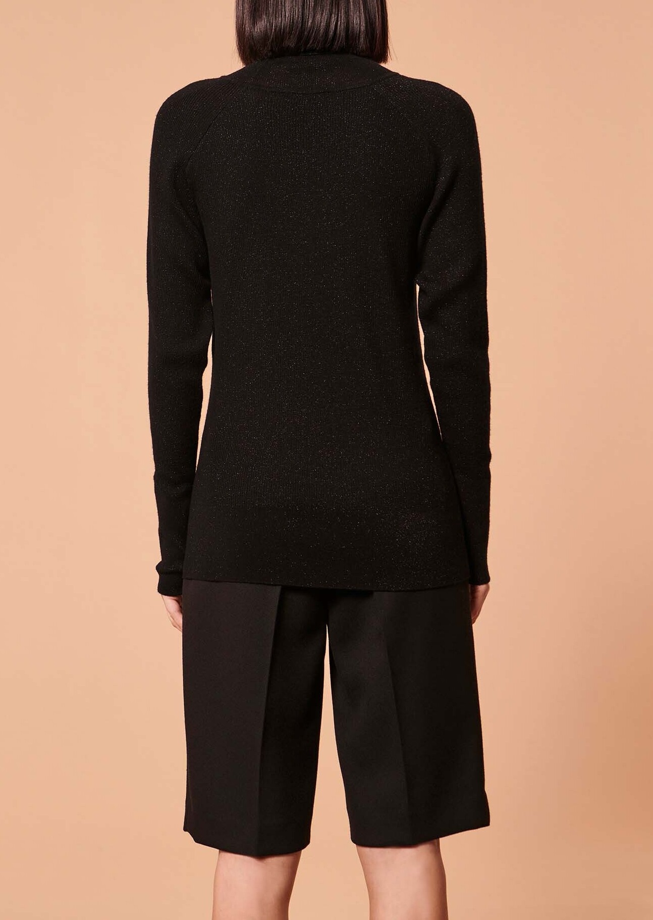 Pull Precious noir en laine et lurex Tara Jarmon seconde main photo 4