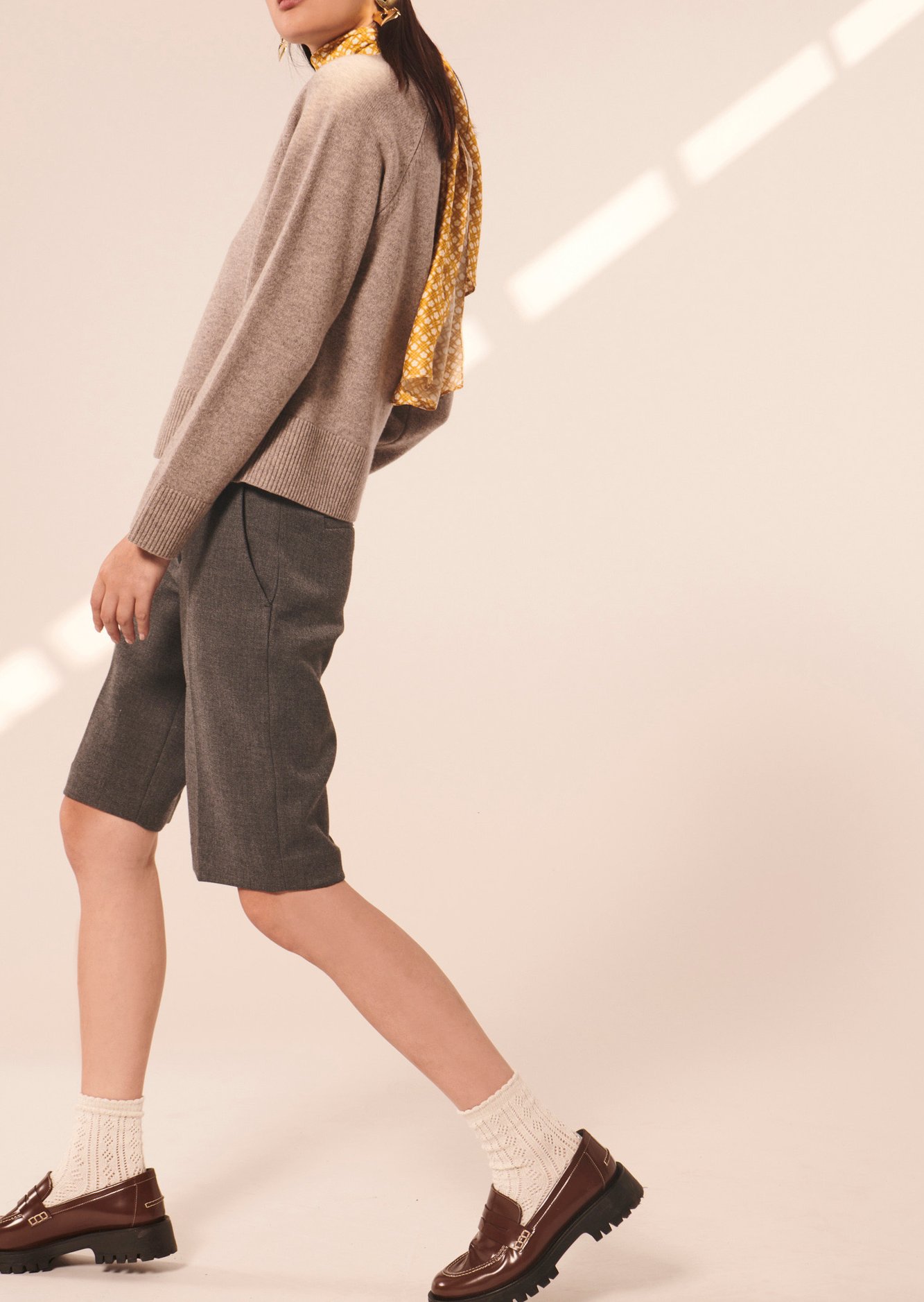 Pull Pema beige en laine merinos et alpaga Tara Jarmon seconde main photo 6