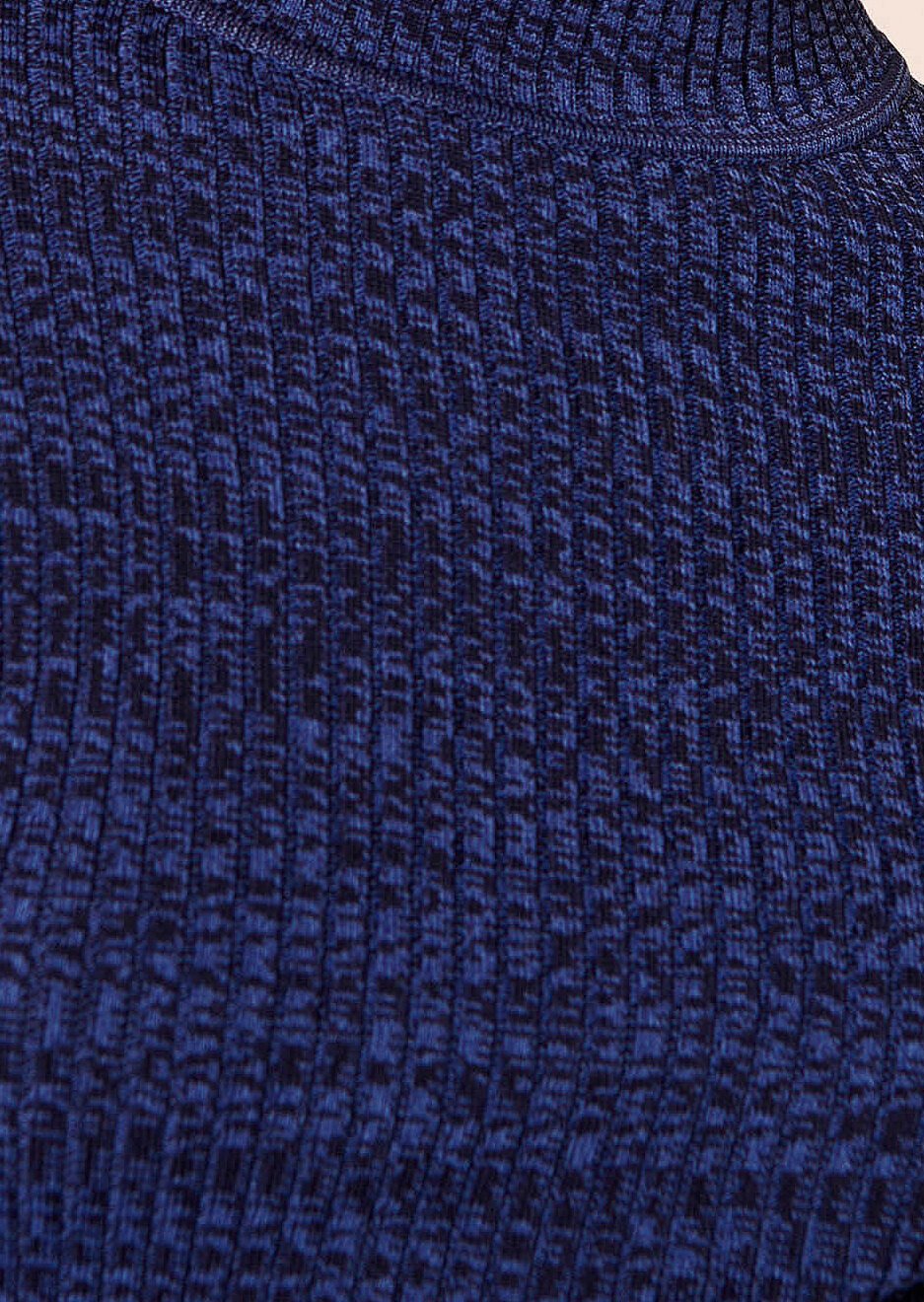 Pull Prudie bleu chiné côtelé Tara Jarmon seconde main photo 4
