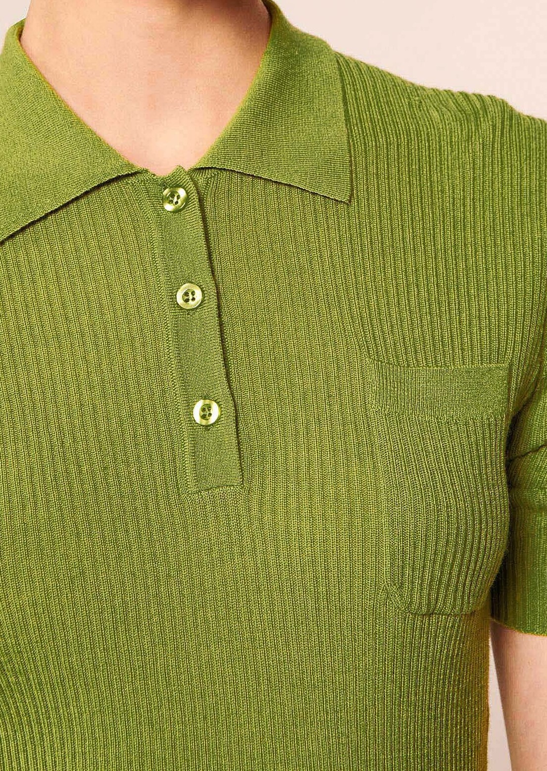 Pull Pam vert en laine merino Tara Jarmon seconde main photo 4