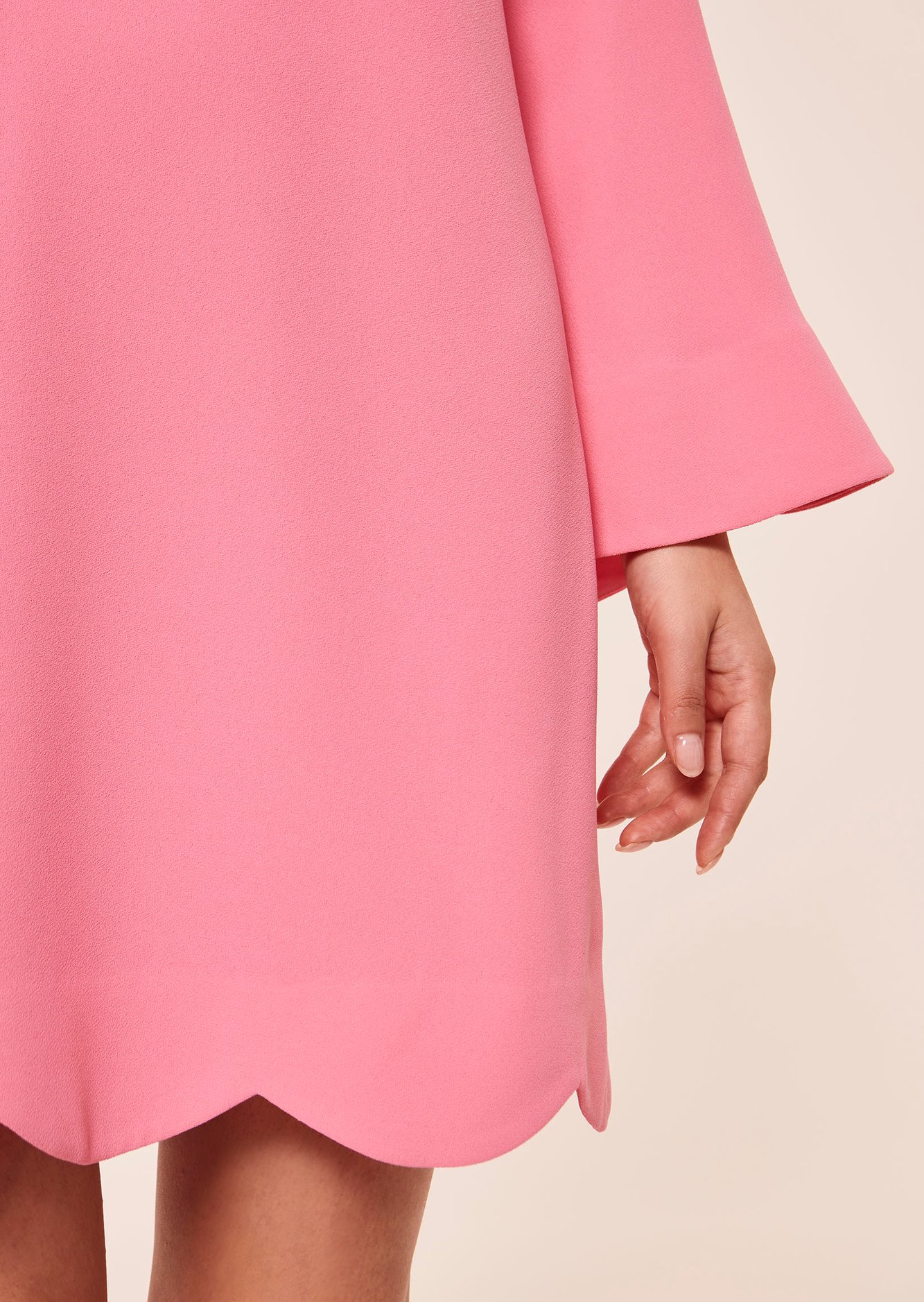 Robe Ruodana rose en crêpe Tara Jarmon seconde main photo 3