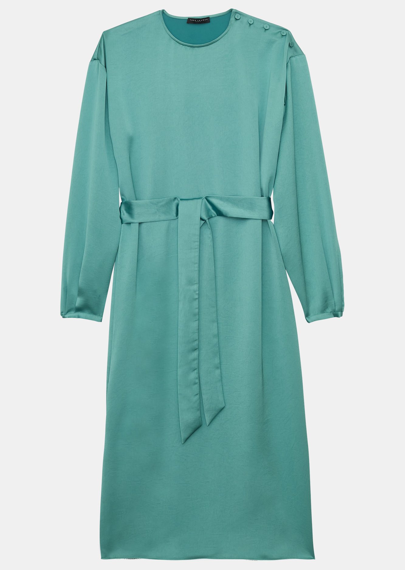 Robe Ruby bleue en satin fluide Tara Jarmon seconde main photo 6