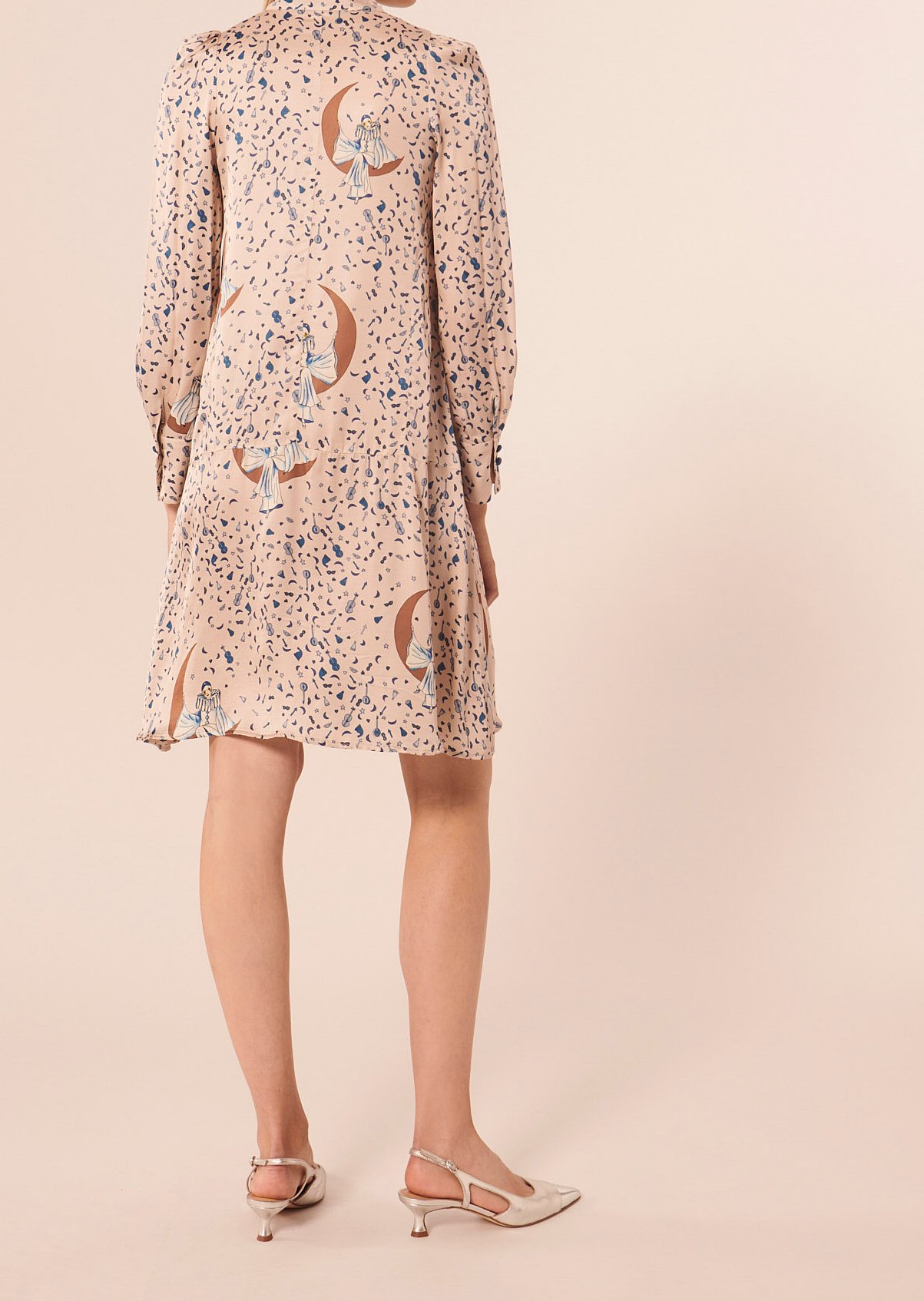 Robe Roccala beige imprimé Tara Jarmon seconde main photo 3