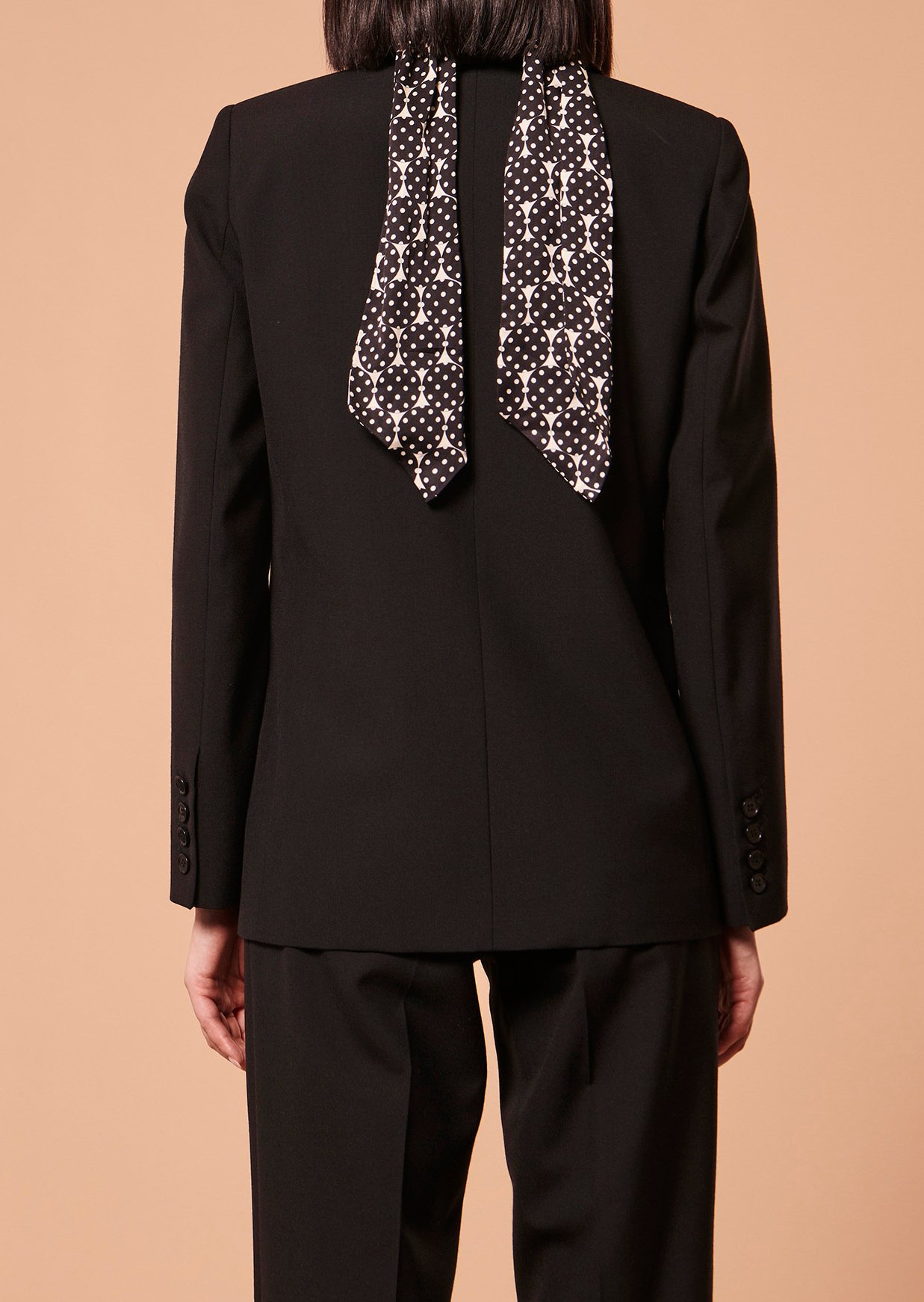 Veste Valentia noire en laine froide Tara Jarmon seconde main photo 5