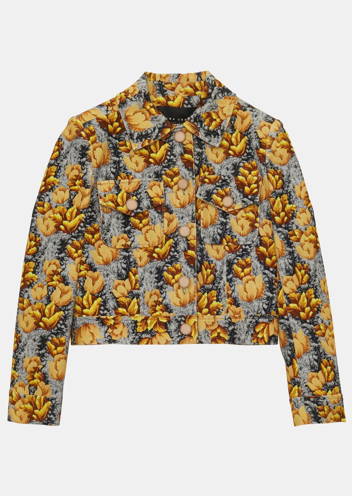 Veste Vascano grise imprimé à fleurs Tara Jarmon seconde main photo 6