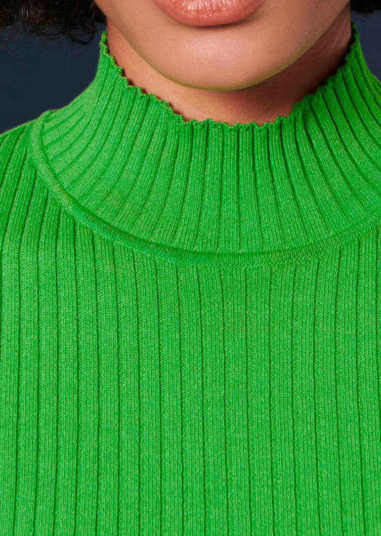 Pull Perla vert côtelé Tara Jarmon seconde main photo 6