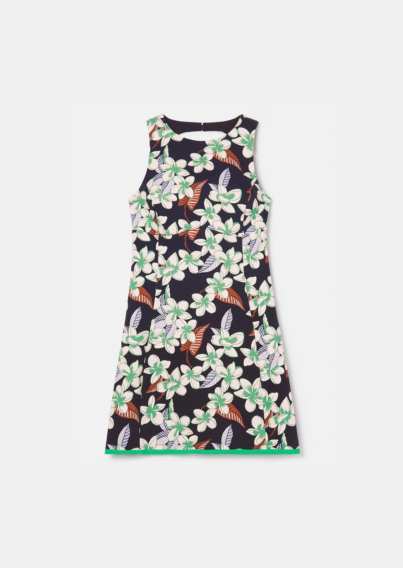 Robe Ritza bleu nuit à motif fleurs Tara Jarmon seconde main photo 1