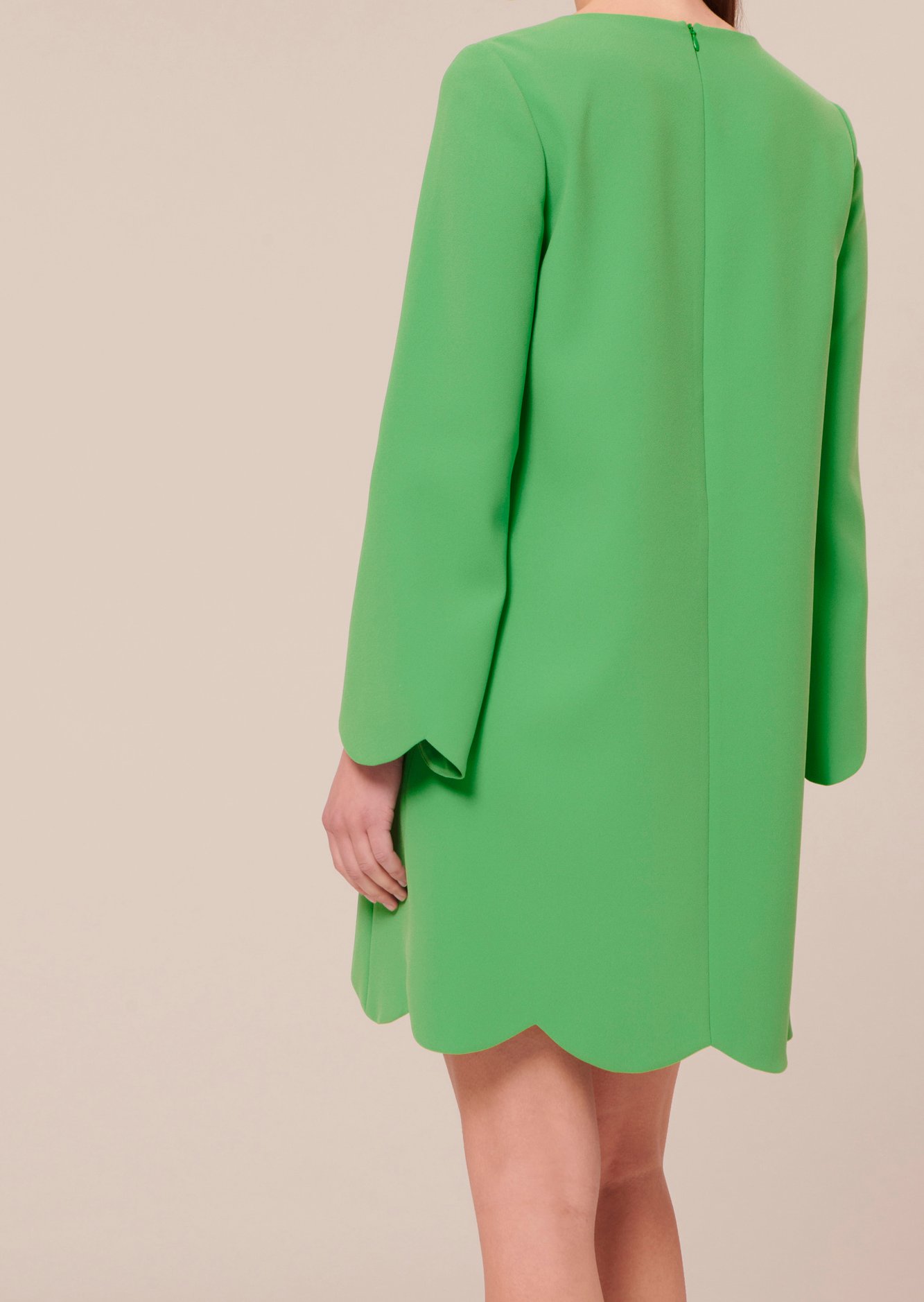 Robe Ruoda verte en crêpe Tara Jarmon seconde main photo 5
