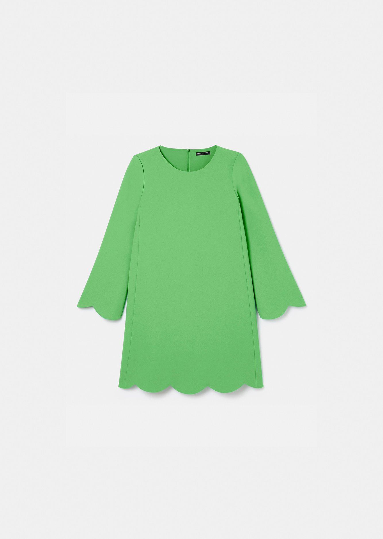 Robe Ruoda verte en crêpe Tara Jarmon seconde main photo 1