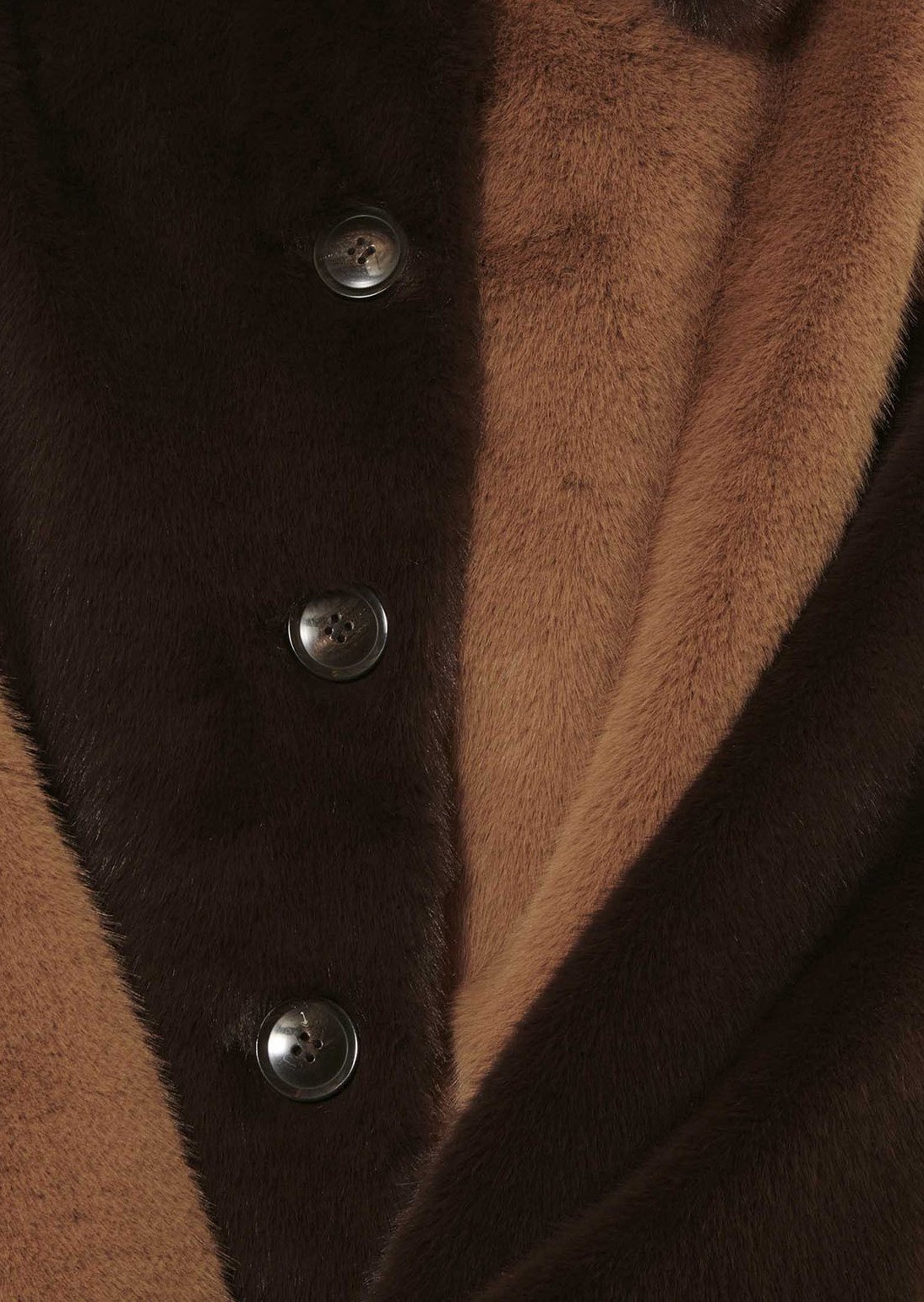 Manteau marron en fausse fourrure Magritte Tara Jarmon seconde main photo 5