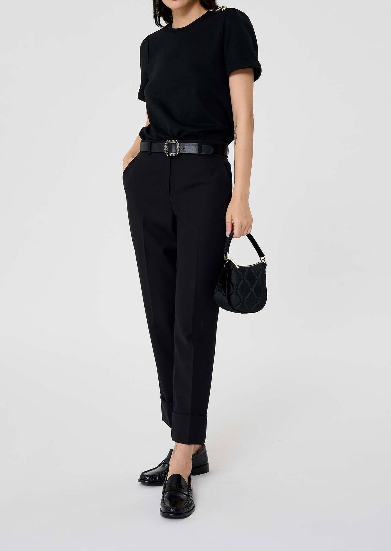 Pantalon noir en laine froide Philippa Tara Jarmon seconde main photo 2