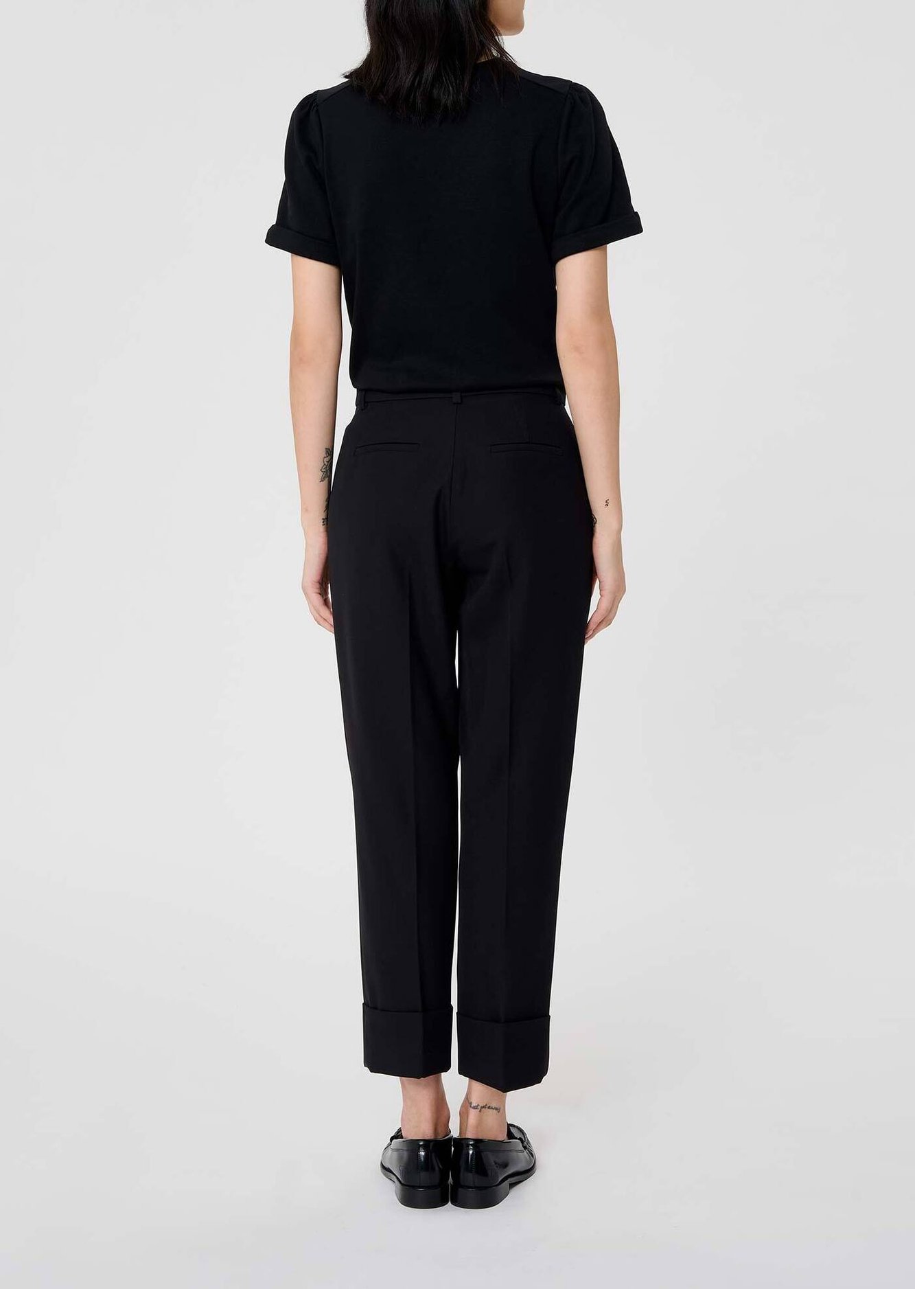 Pantalon noir en laine froide Philippa Tara Jarmon seconde main photo 5