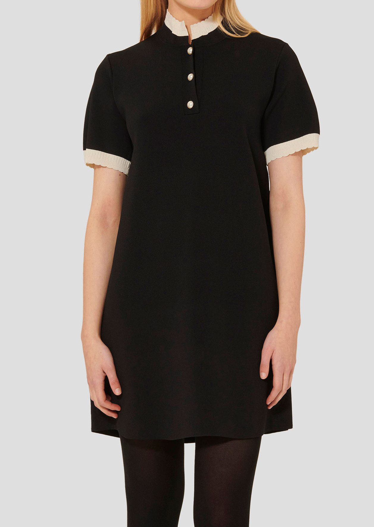 Robe noire en maille Rosane Tara Jarmon seconde main photo 2