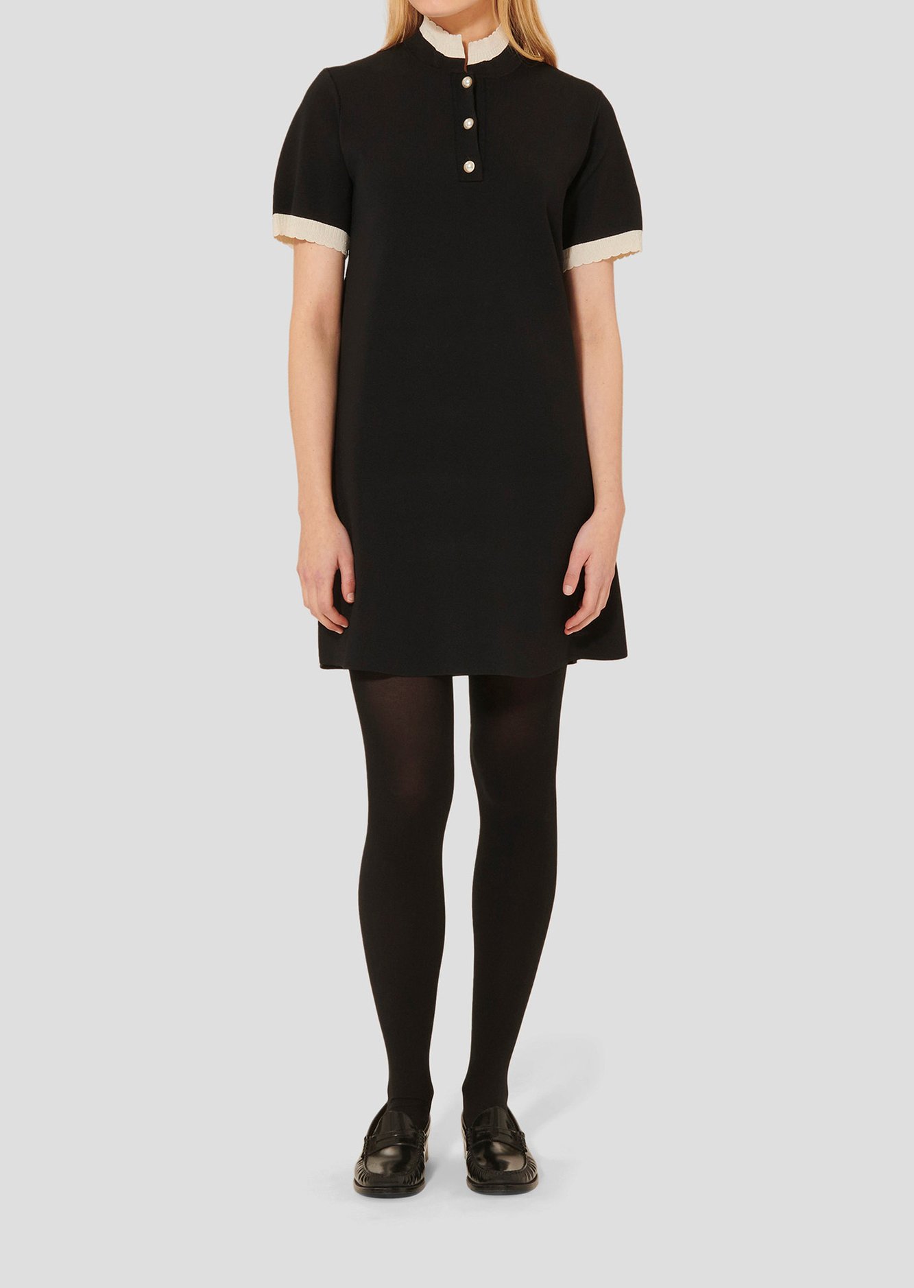 Robe noire en maille Rosane Tara Jarmon seconde main photo 3