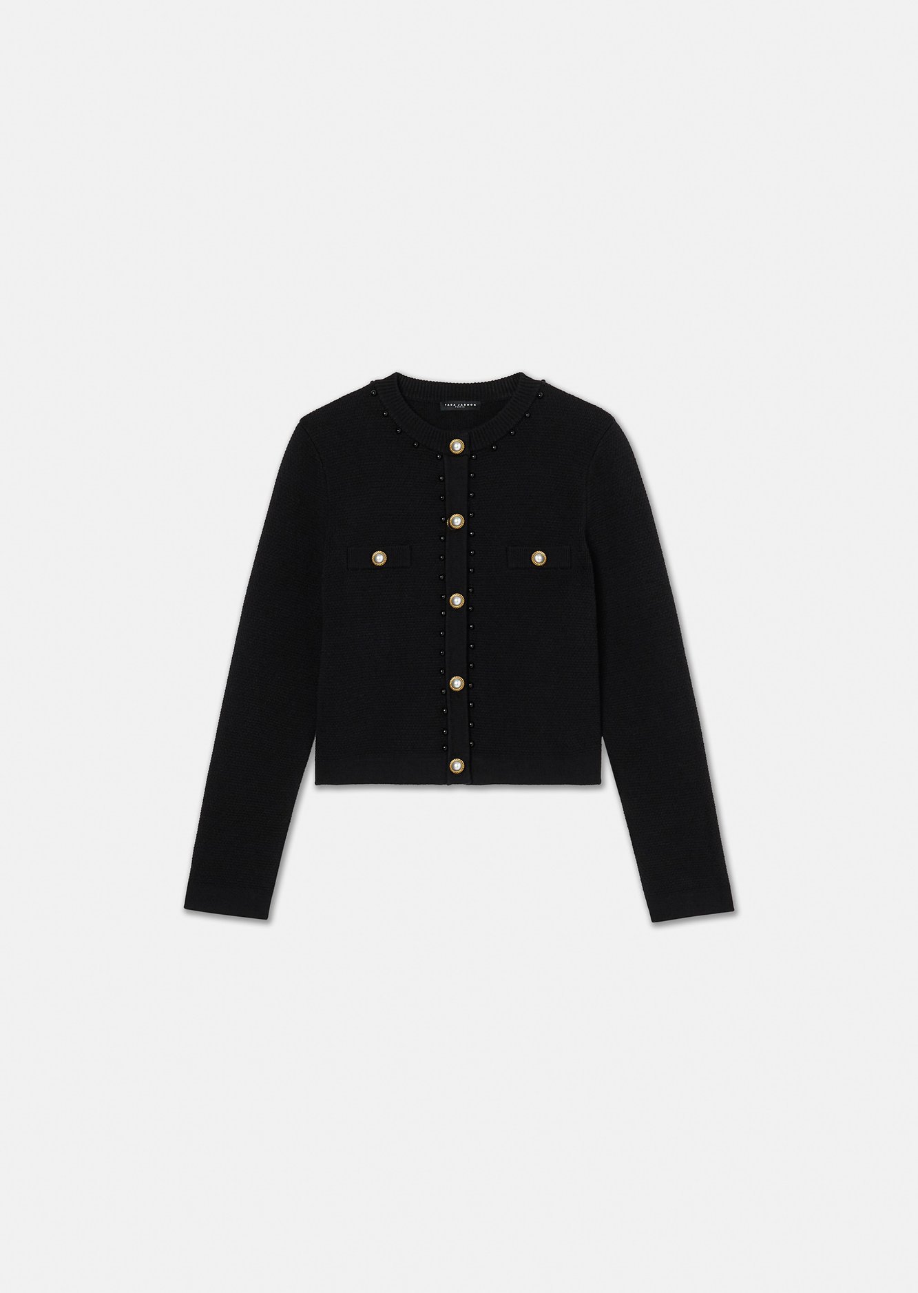 Gilet noir en maille Guetty Tara Jarmon seconde main photo 1