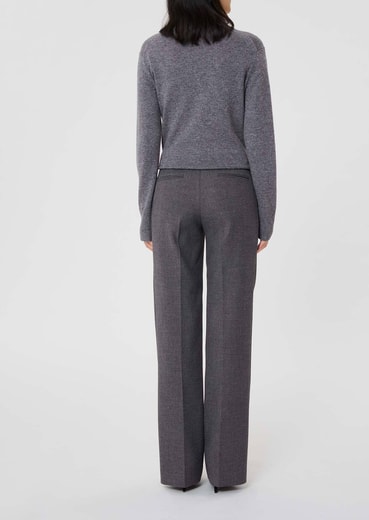 Pantalon gris en toile compacte Poupee Tara Jarmon seconde main photo 2