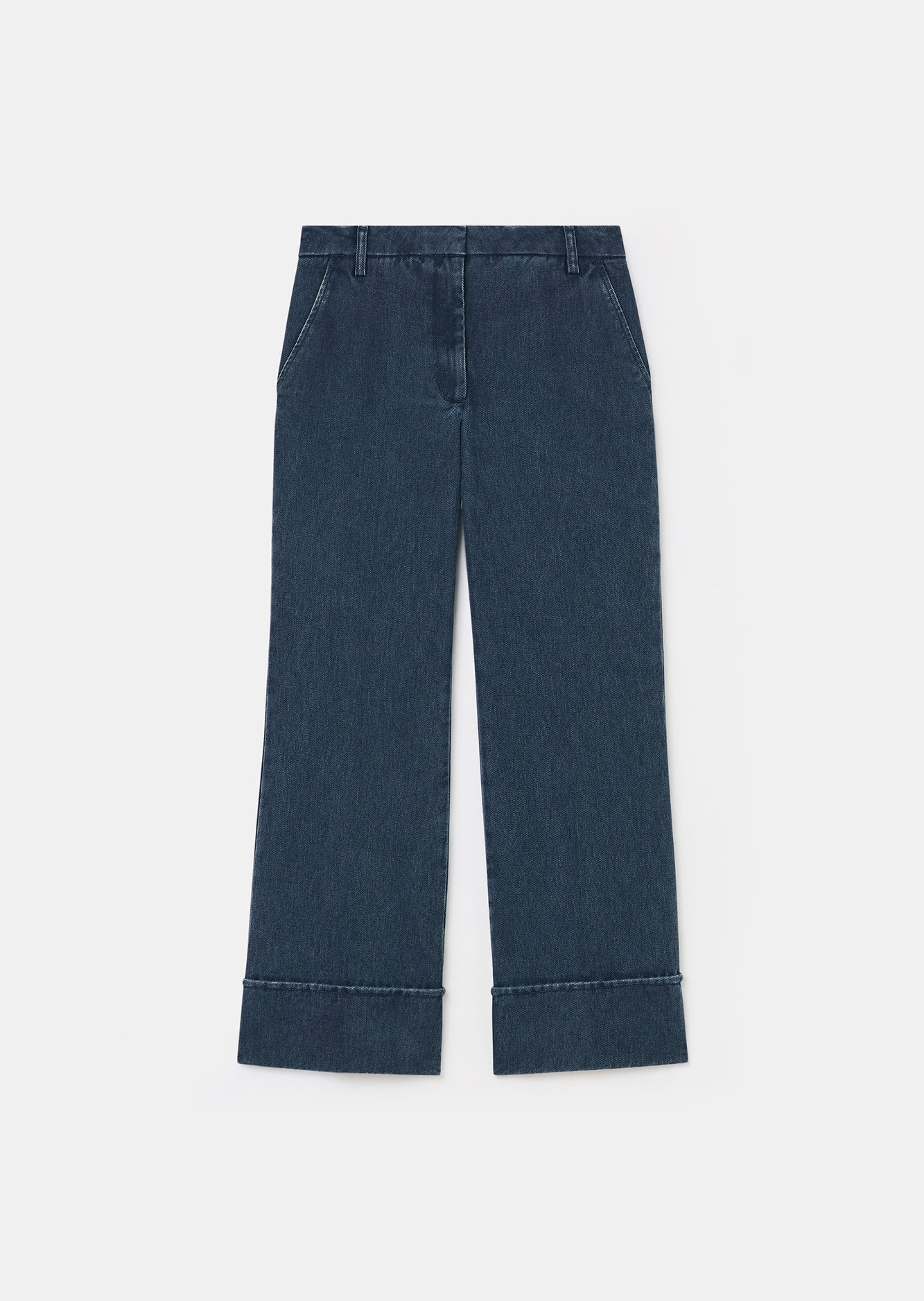 Pantalon bleu foncé en denim Pierre Tara Jarmon seconde main photo 1