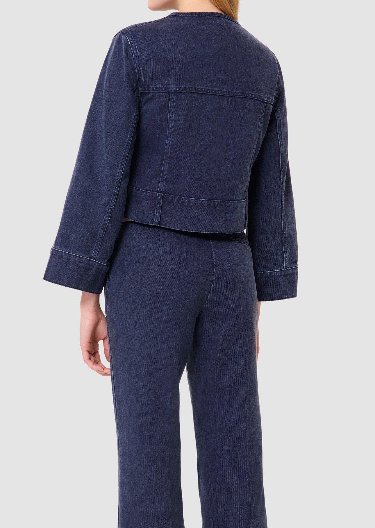 Veste bleue en denim brut Vick Tara Jarmon seconde main photo 5
