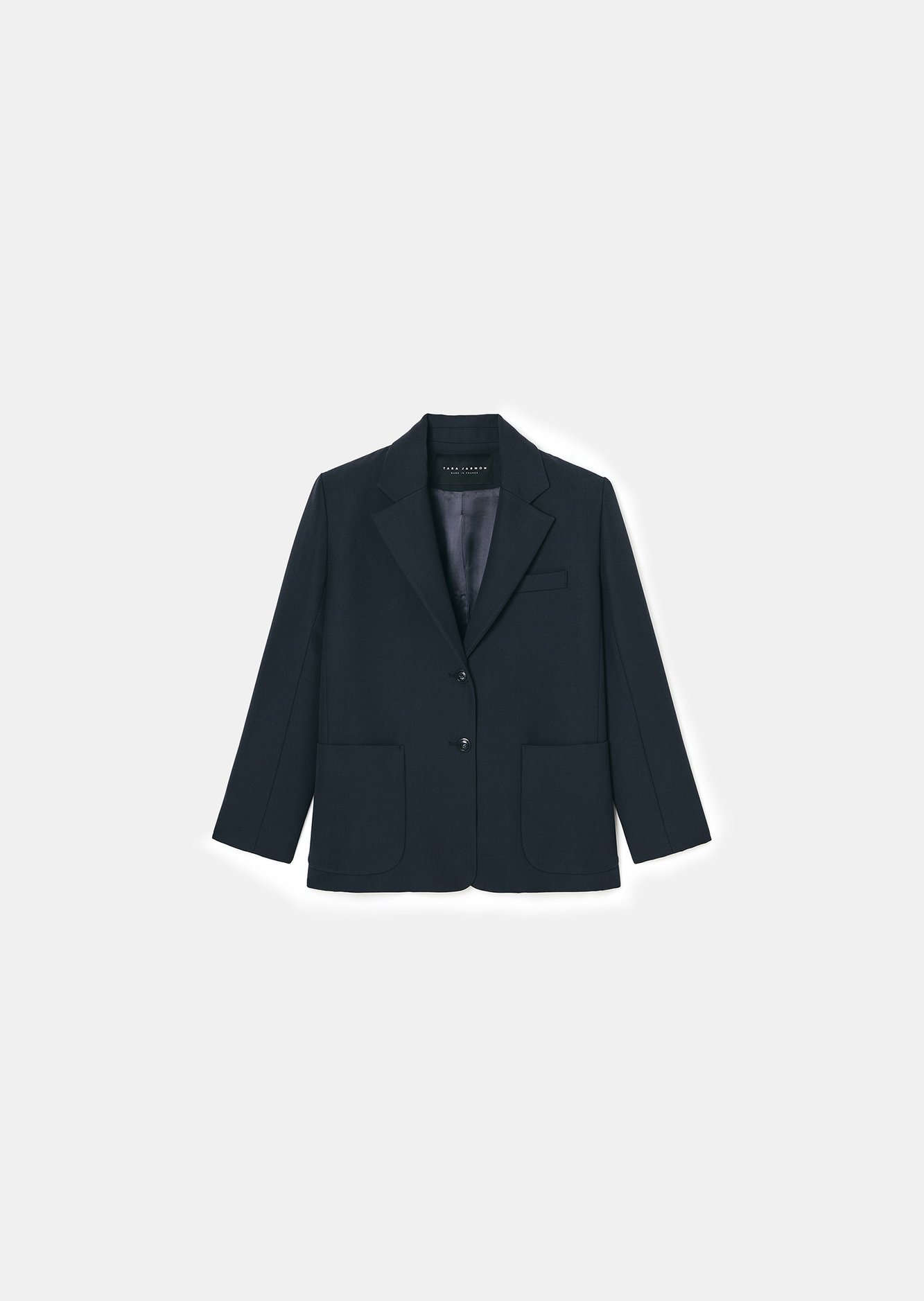 Veste bleu nuit en laine tailleur Valentin Tara Jarmon seconde main photo 1