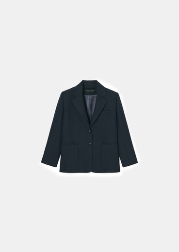 Veste bleu nuit en laine tailleur Valentin Tara Jarmon seconde main photo 1