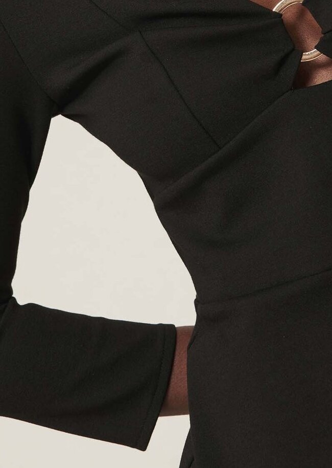 Robe Ranaette noire milano Tara Jarmon seconde main photo 4