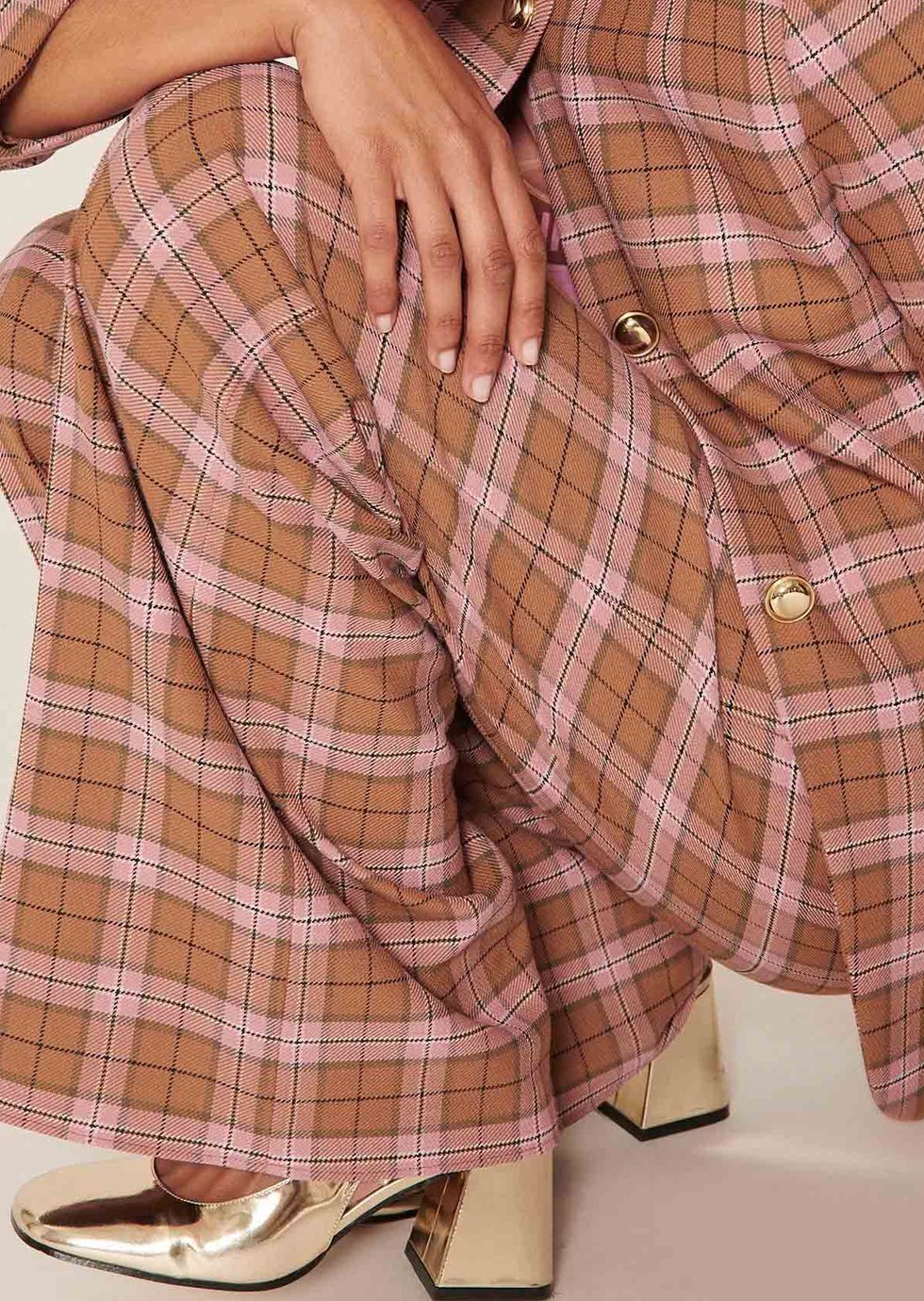 Veste Vericka rose en tartan Tara Jarmon seconde main photo 6