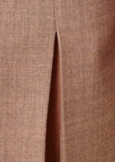 Robe Rollande beige en flanelle Tara Jarmon seconde main photo 2