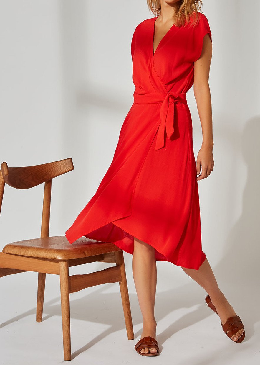 Radelphine - Robe Midi Portefeuille Sud Express seconde main photo 2