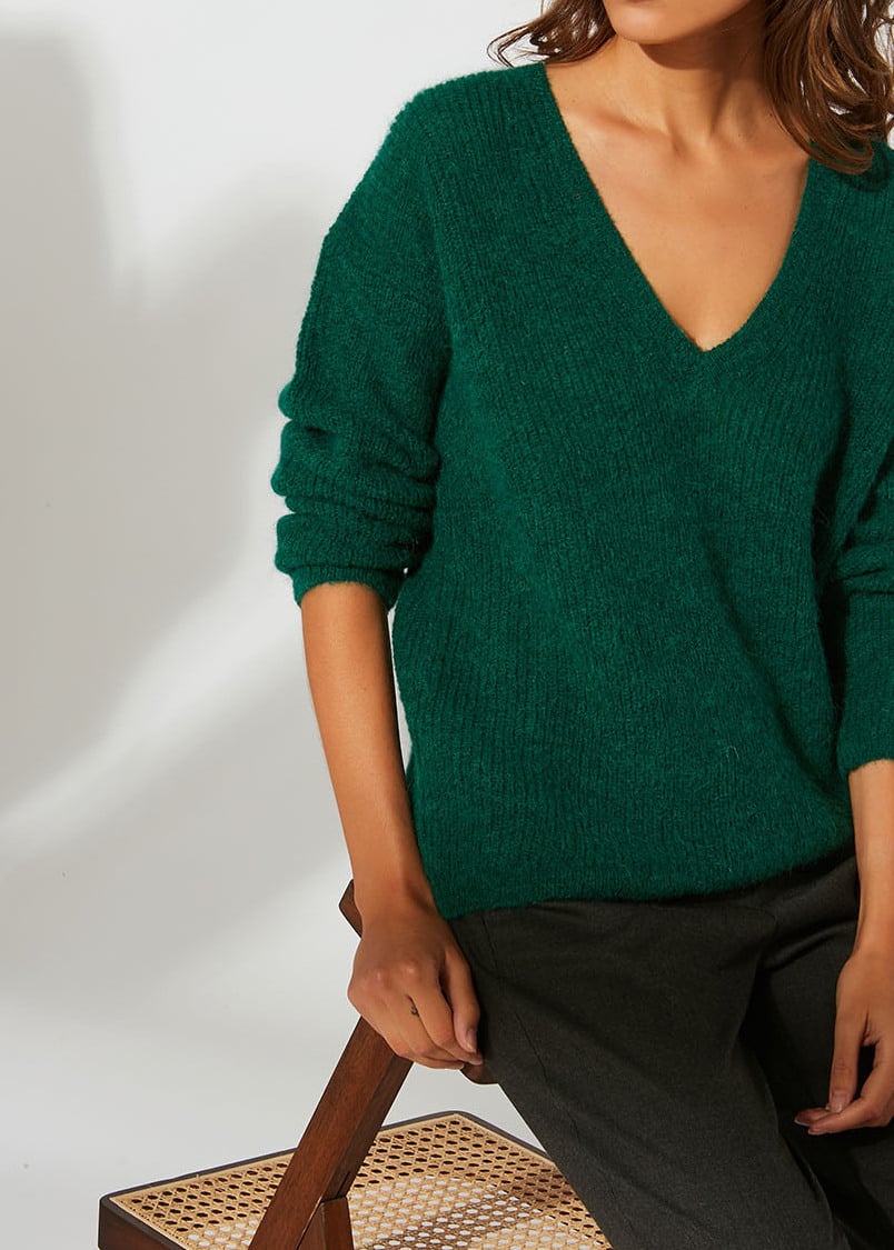 Manna - Pull En Mohair Col V Sud Express seconde main photo 1