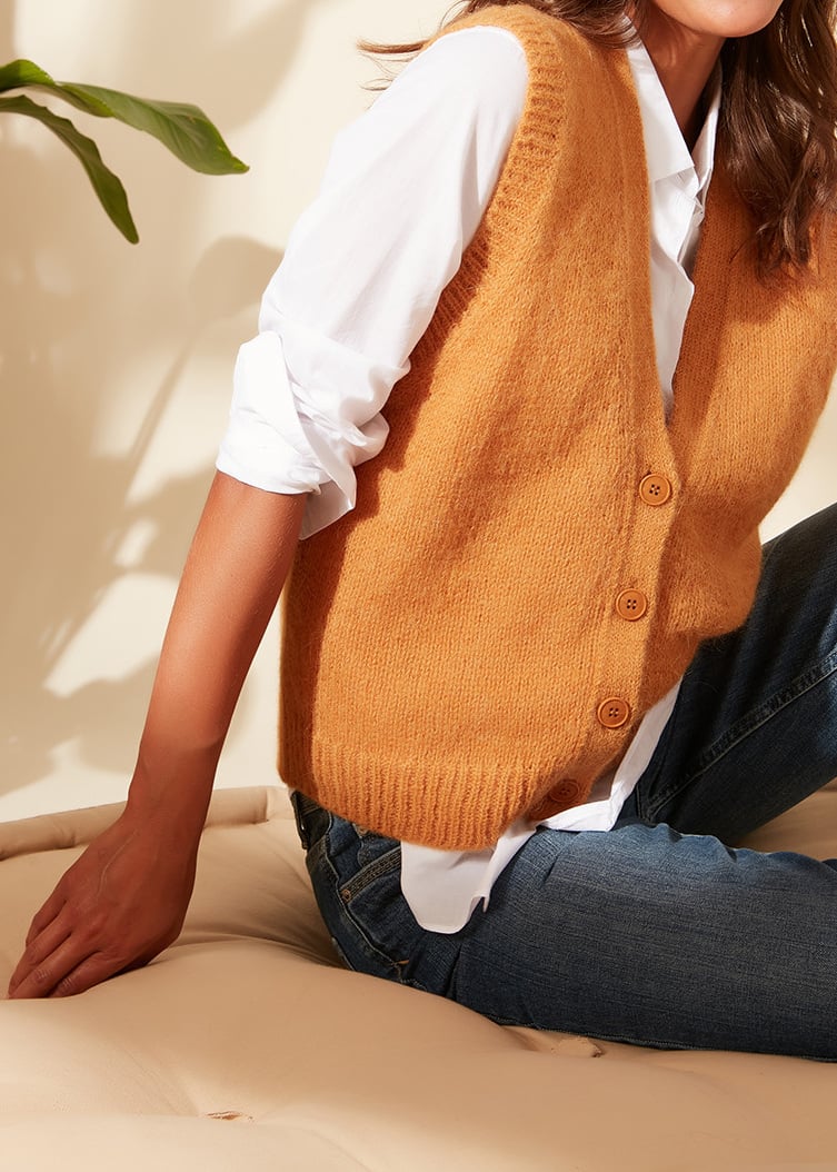 George - Gilet Sans Manche En Mohair Sud Express seconde main photo 3