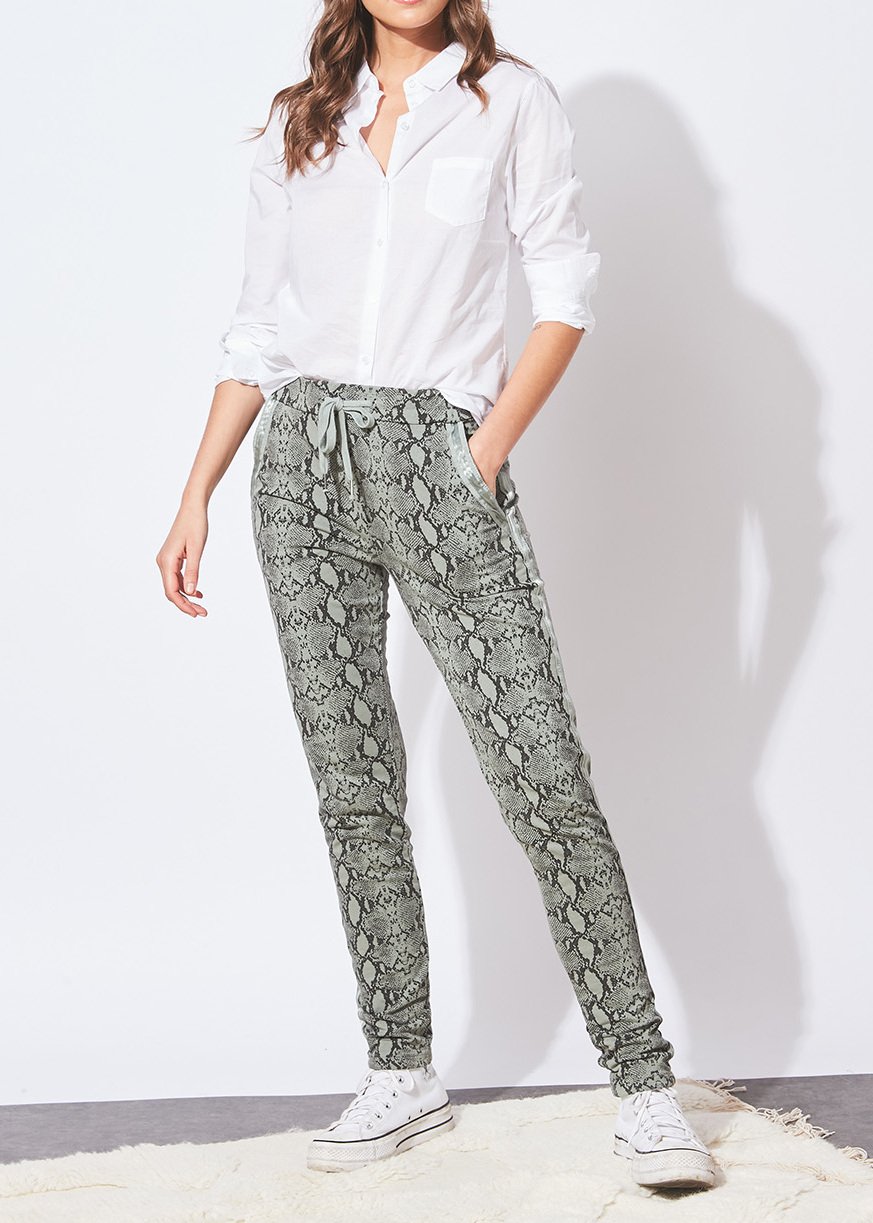 Python - Pantalon Casual À Imprimé Python Sud Express seconde main photo 3