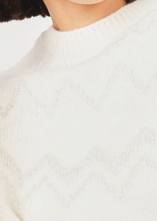 Mhilary - Pull Col Rond Avec Motif Jacquard Sud Express seconde main photo 4