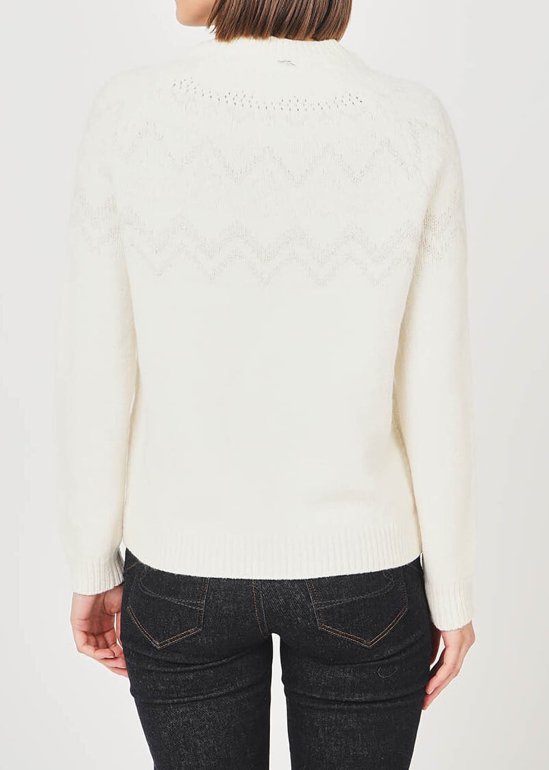 Mhilary - Pull Col Rond Avec Motif Jacquard Sud Express seconde main photo 5