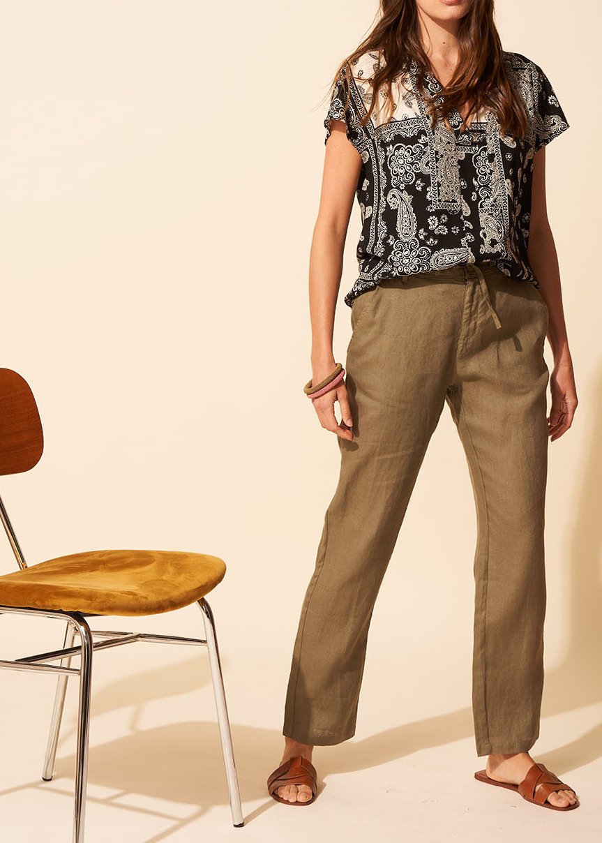 Pindro - Pantalon Casual Pur Lin Sud Express seconde main photo 3