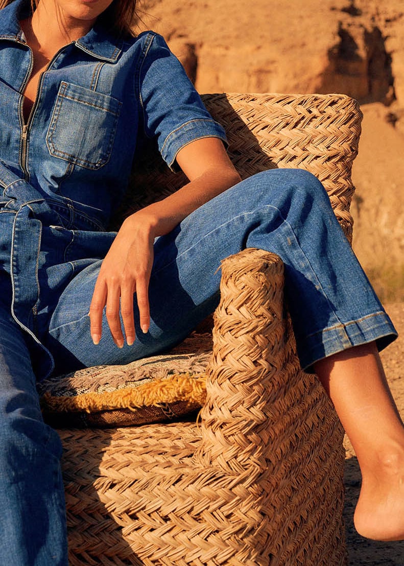 Cassidy - Combinaison Pantalon En Jeans Sud Express seconde main photo 3
