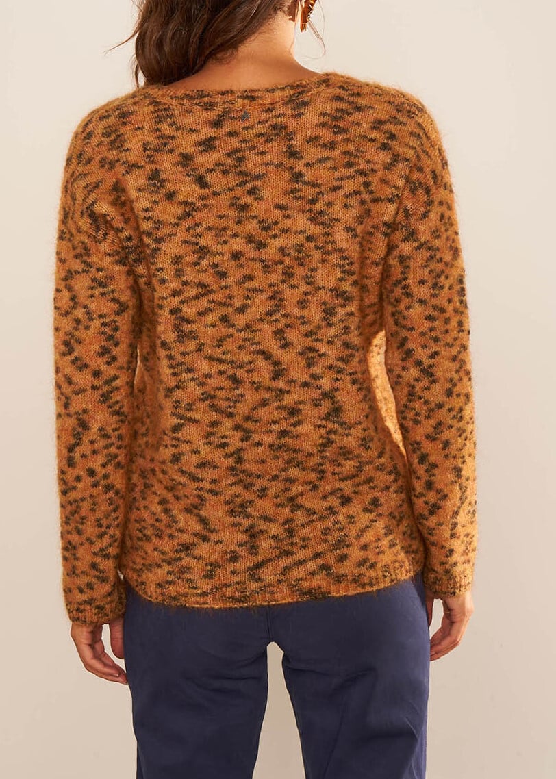 Madeline - Pull Col V Fil Effet Animal Sud Express seconde main photo 5