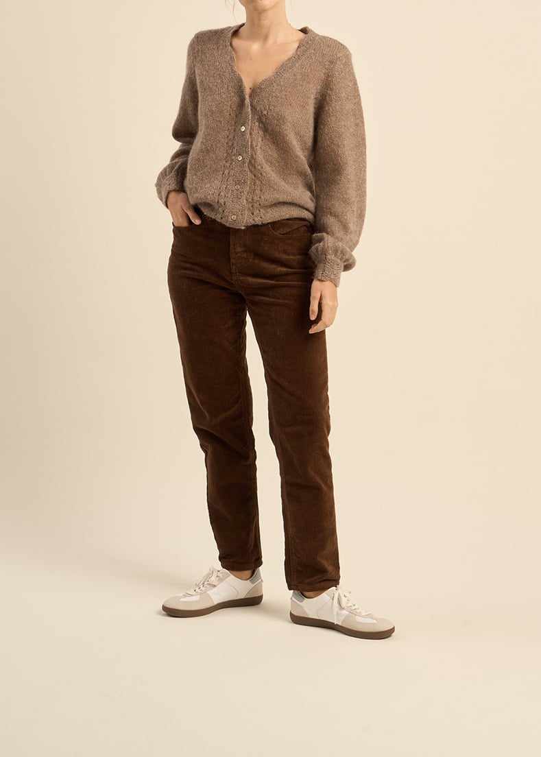Pavlina - Pantalon Boyfriend Velours Sud Express seconde main photo 3
