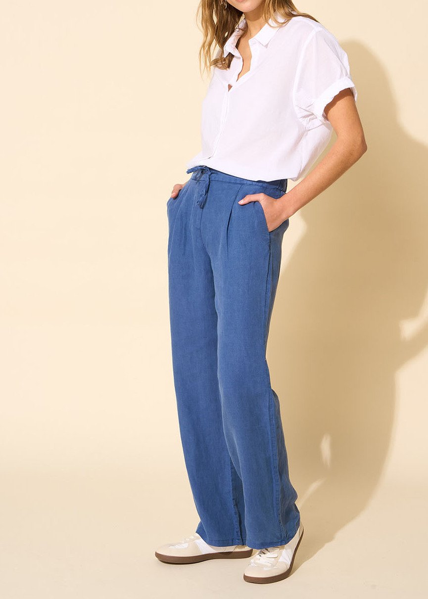 Pasky - Pantalon Élégant En Lin Sud Express seconde main photo 6