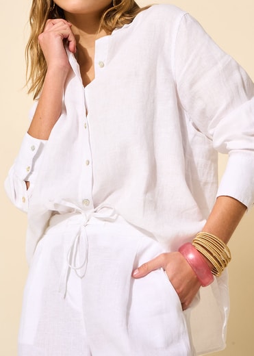 Cajaba - Chemise Oversize En Lin Sud Express seconde main photo 1