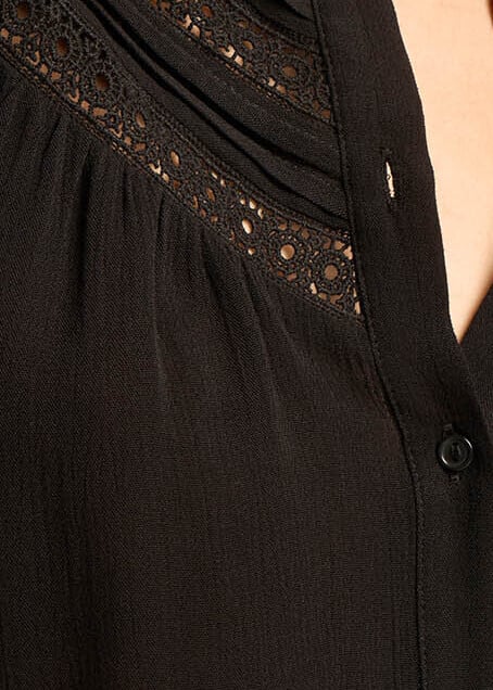 Carmila - Chemise Avec Détails En Dentelle Sud Express seconde main photo 4