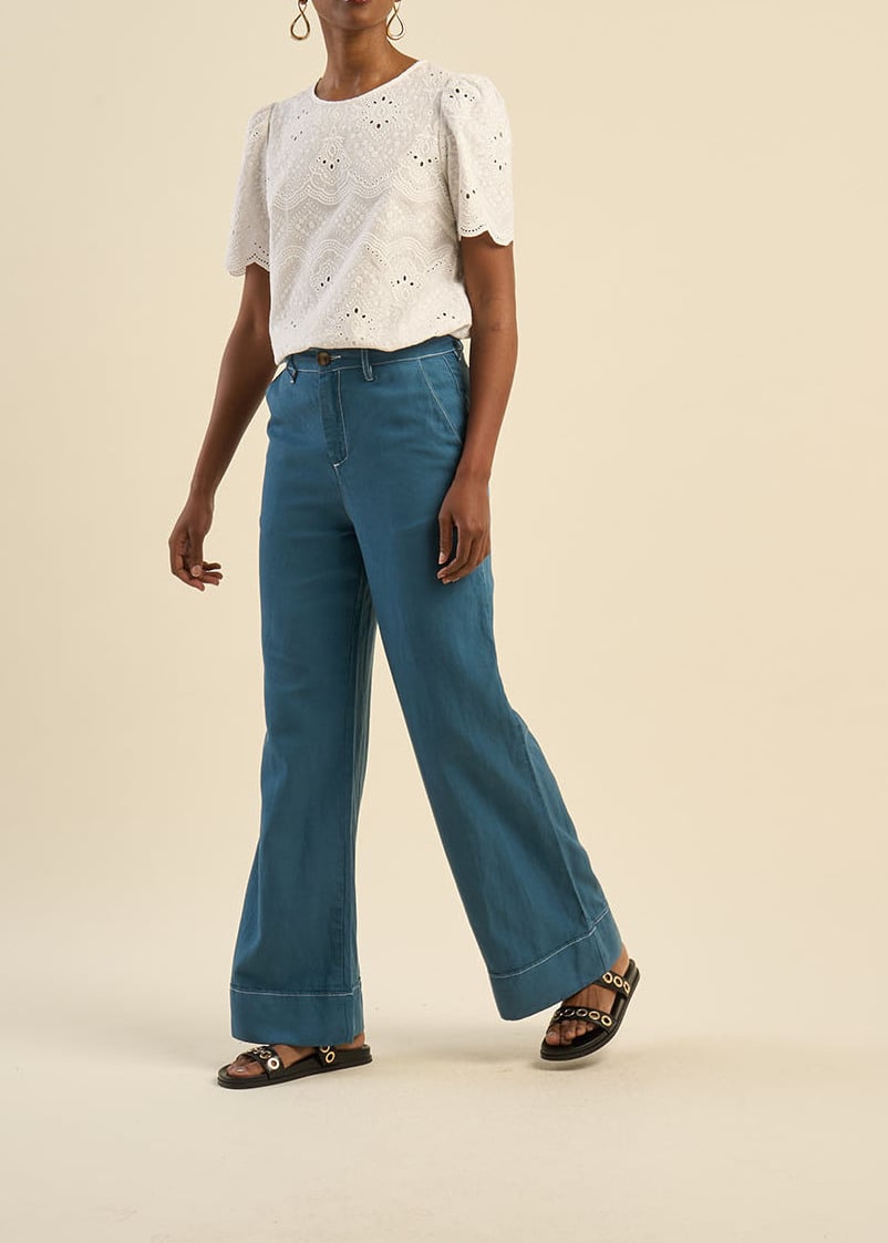PEGGY  -  Pantalon jambe large Sud Express seconde main photo 3