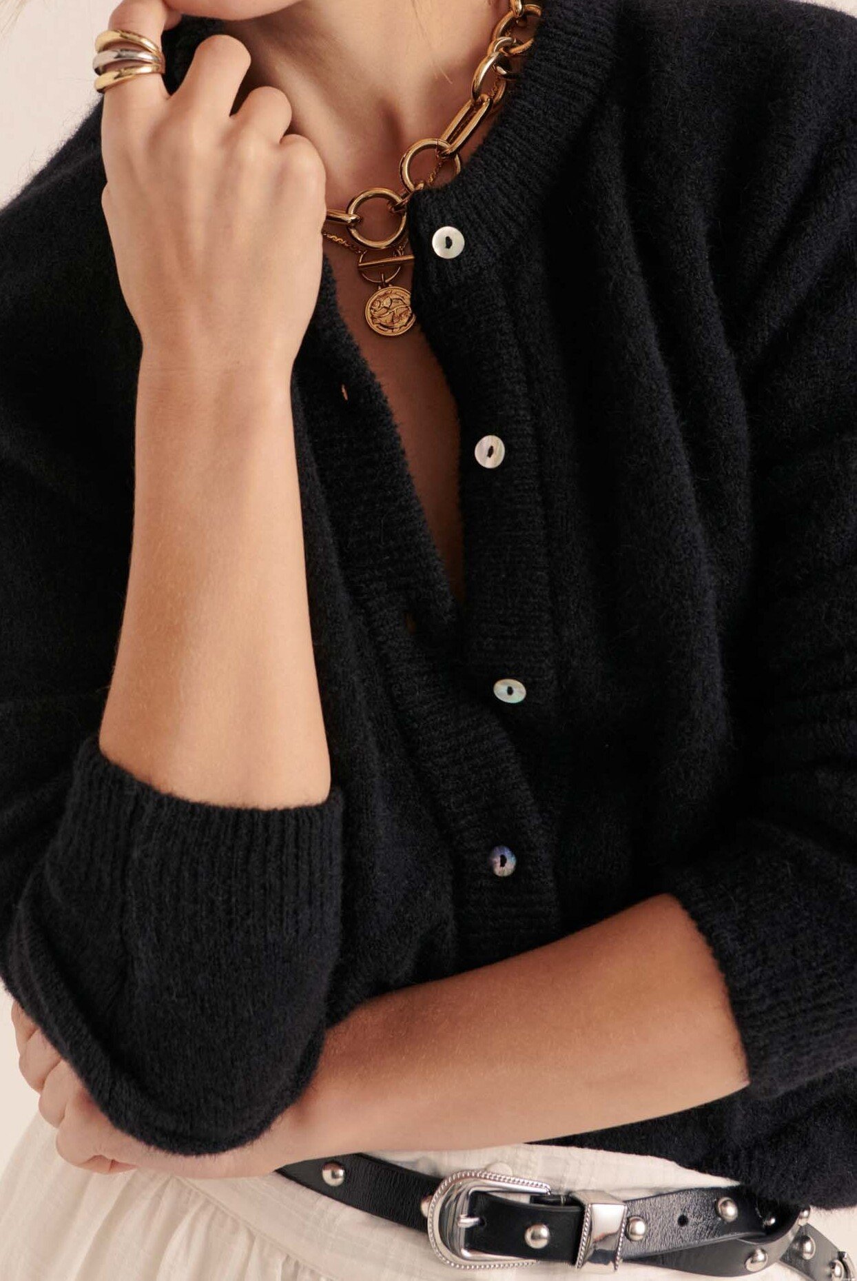 CARDIGAN COME NOIR Balzac seconde main photo 2