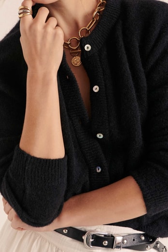 CARDIGAN COME NOIR Balzac seconde main photo 2