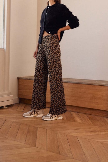 PANTALON PIANA LÉOPARD IRISÉ Balzac seconde main photo 2