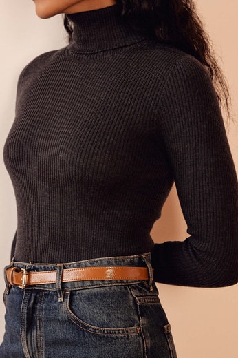 PULL SALIN GRIS Balzac seconde main photo 2