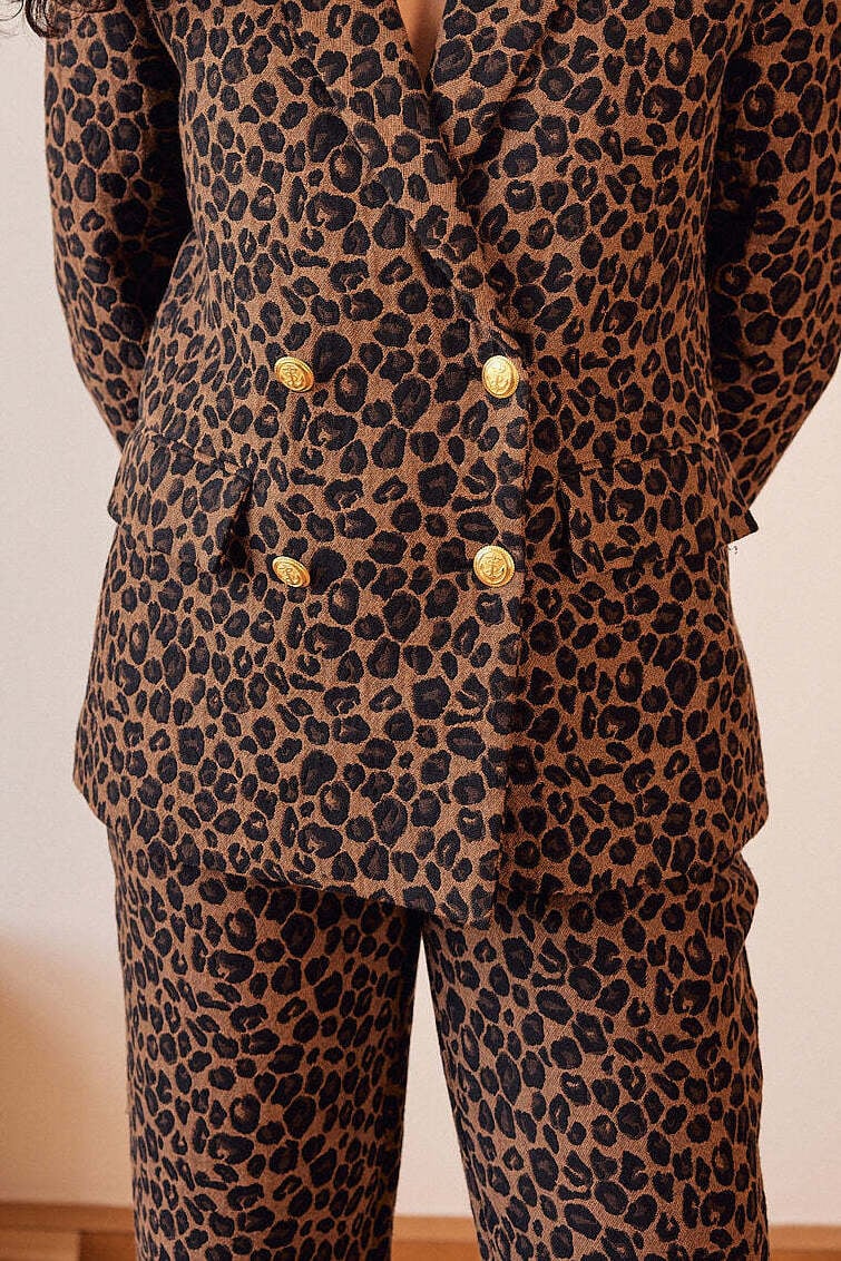 VESTE NAEL JACQUARD LÉOPARD Balzac seconde main photo 2